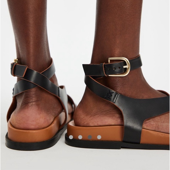 BNIB Anya Criss Cross Footbed Sandal - Picture 3 of 9